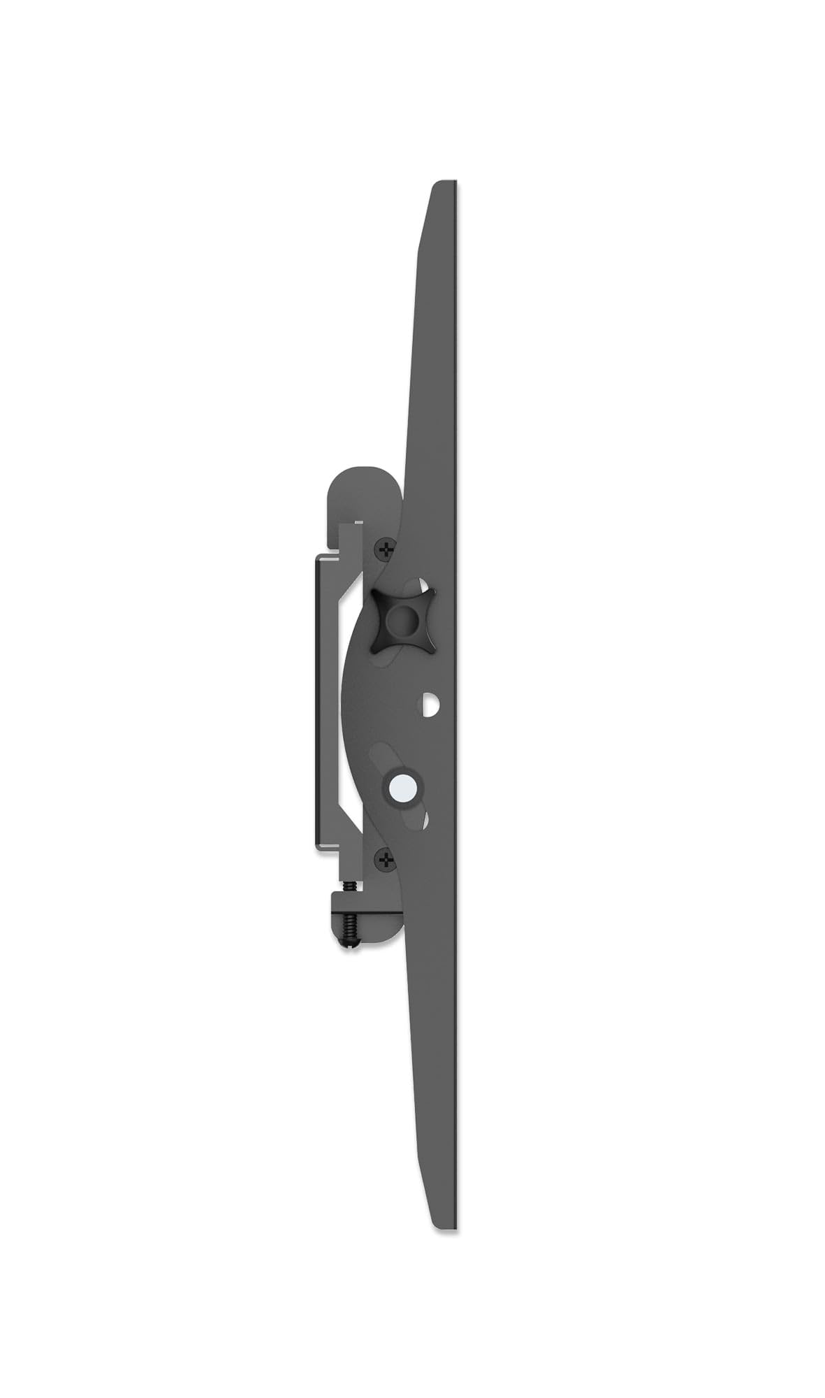 Manhattan 423830 Supporto da parete per TV (700 x 400 mm, 700 x 400 mm, 15 - 15°), Nero