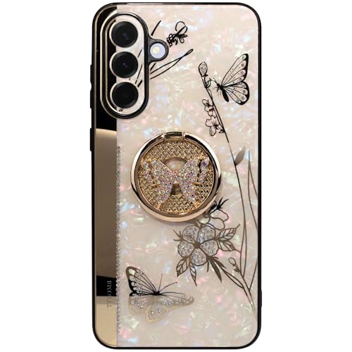 Coque Samsung Galaxy A36 5G strass pour femme avec support de charge