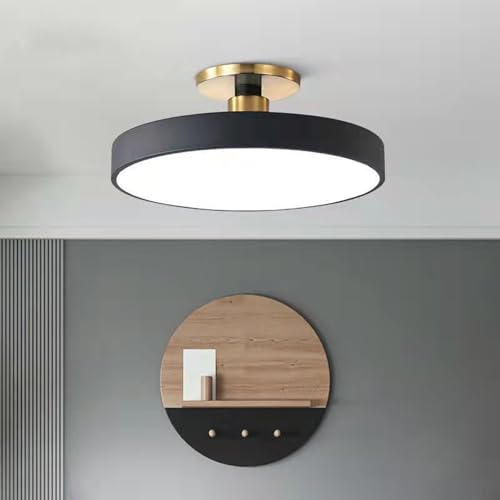 Plafonnier LED dimmable doré 50cm avec télécommande pour salon - 7