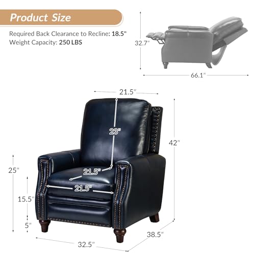 HULALA HOME Set of 2 Leather Recliners