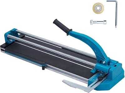 Tile Cutter 48 Inch, Manual Tile Cutter With Tungsten Carbide Cutting Wheel and Infrared Positioning, Precision Cutting Tool With Dual Rails, Non-Slip Feet, for Professional Installers or Beginners