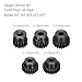 Rebower 48 P Steel Pinion Gear Set 16T 18T 20T 22T 24T for 3.175 mm Shaft Hardened Steel Pinion Gear with Screws and Hexagonal Wrench for RC Car Motor