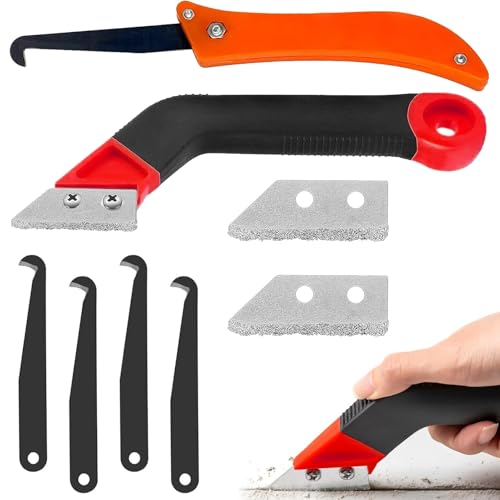 8 Stück Fugenentferner Werkzeug,Fugenkratzer Fliesen,Abgewinkelter...