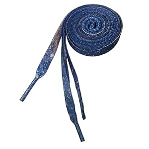 Topperfun 2 Paar Flache Sportschnürsenkel Blau