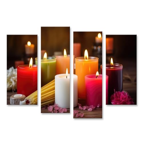 Poster bougies faites maison impression toile premium