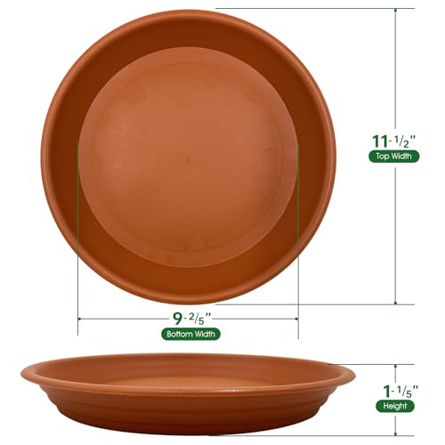 Henhaven TCPS2024 4 Pack Of 12 Inch Plant Saucers thumb #1