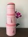UNIKPACKAGING Premium Quality Round Flower Box, Gift Boxes for Luxury Flower and Gift Arrangements, Set of 3 pcs, with Lids, Size (S/M/L) (Pink Stripes)