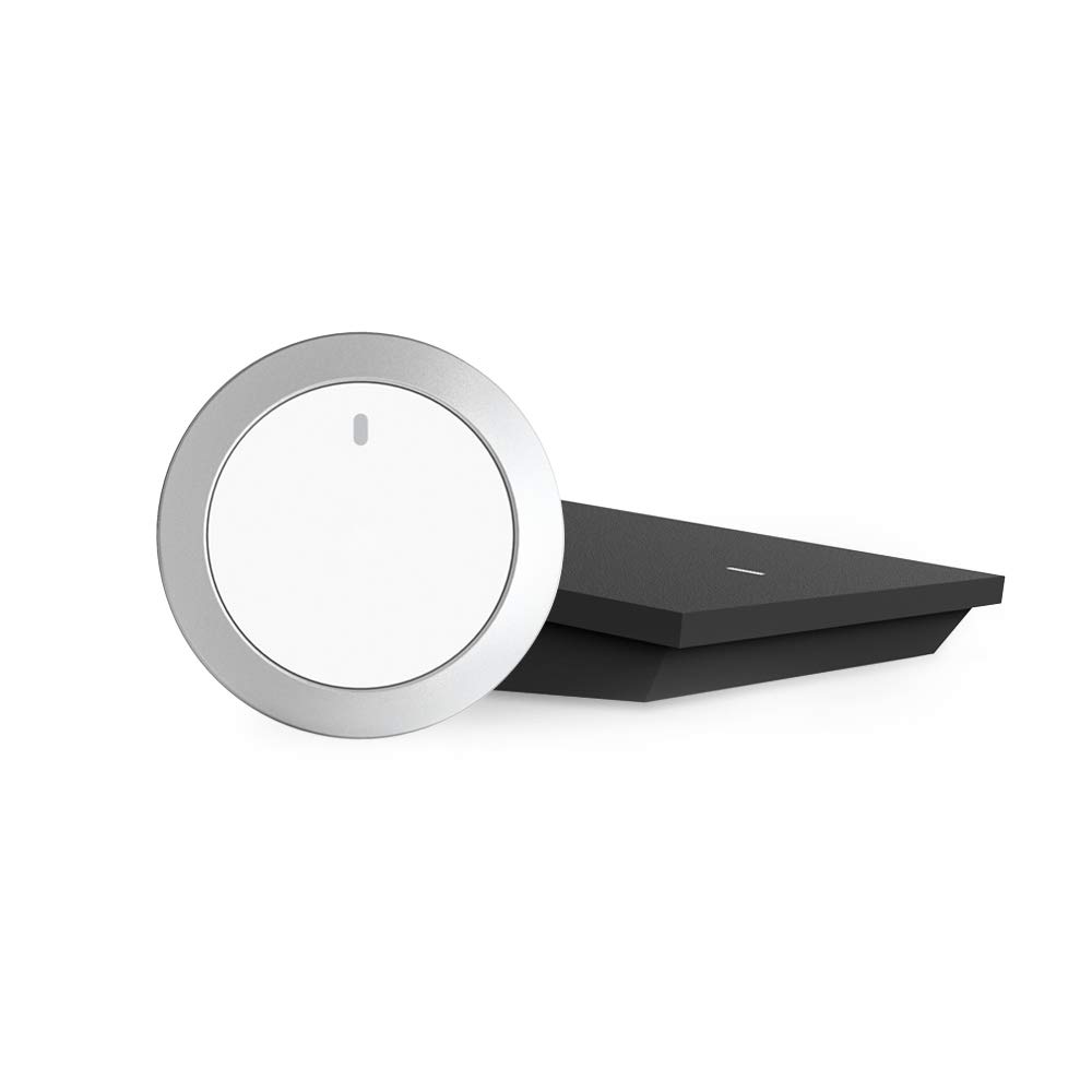 Senic Nuimo Control Starter Kit: Smart Home Bedienung für Deine Sonos und Philips Hue [1x Bluetooth Smart Home Steuerung, 1x Bluetooth und WLAN gesteuerter Hub] (mit Hub, Weiß)