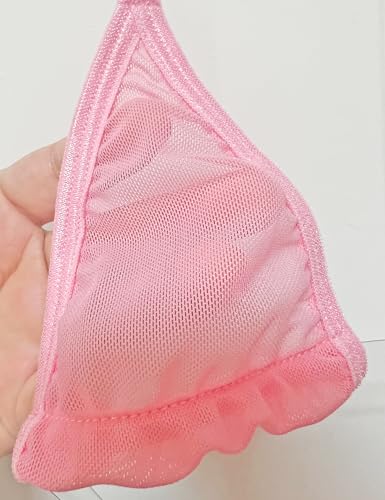 Oneheekini Cheeky Thong Bikini See Through Mini G String Swimsuits for Women3