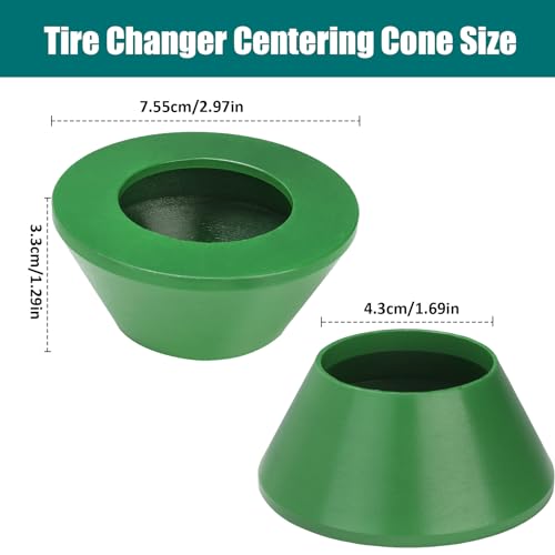 Image of Manual Tire Wheel Changer Centering Cone,Upgrade Wheel Adapter Cone for 1.67 inch Diameter Center Post Car Truck,Fit Up to 2.9 inch Hub Opening,Wheel Fitment Tool for Most Passenger Car Truck(Green)