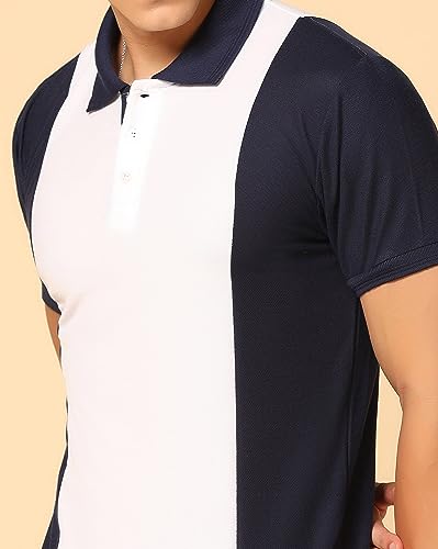 Image of INKKR Men's Solid Regular Fit T-Shirt (A10-POLO-FACTORY-WHITE-3XL A10-06