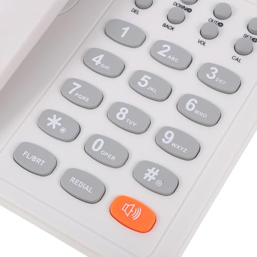 Teléfono fijo Zerodeko con cable para oficina blanco miniatura 3