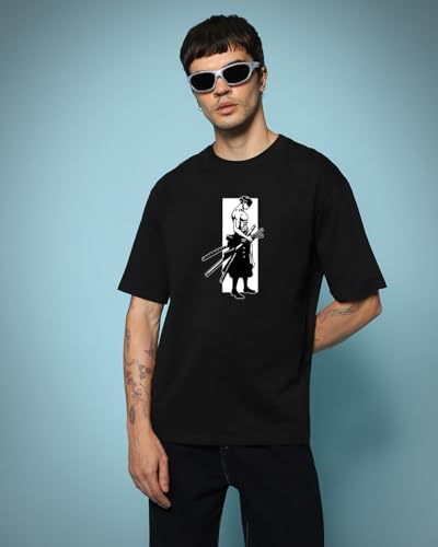 Image of Bewakoof Men's Graphic Printed Oversized Fit T-Shirt