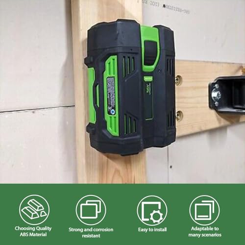 Image of 4 Pack Battery Holder Wall Mount Compatible with EGO 56V Accessories Tool Storage Rack Hanger Under Shelf fits All