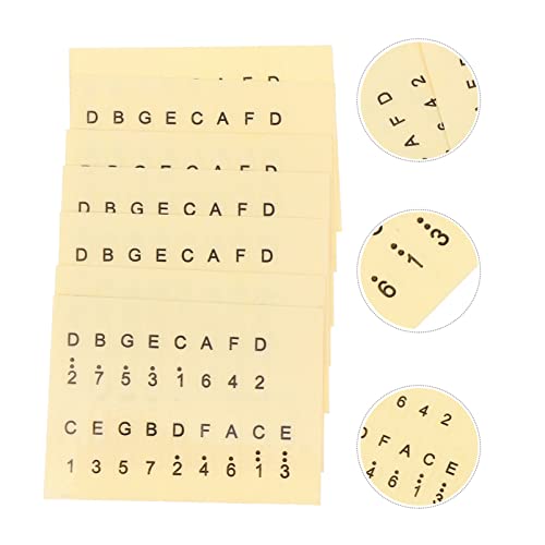 MILISTEN 6Pcs Duim Piano Stickers Kalimba Schaal Vingerinstrument Training Noot Decoratieteken Voor Beginnende Leerling Muzikale Cadeau (Geel) - Image 5