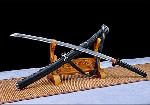 Miniatura 7 de Zhmyyxgs - Katanas para Kill Bill con tema de película, espadas japonesas 1045 de acero al carbono hechas a mano, afeitadora afilada de poliuretano