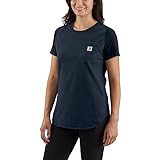 Carhartt Force Relaxed Fit Midweight Pocket T-Shirt Camiseta, XL para Mujer