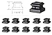 SH900 - Iron Baluster Shoes - Flat Shoe with Screw - for Use with 1/2