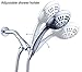 G-Promise Metal Shower Head Holder for Hand Held, Adjustable Bracket, Universal Shower Arm Mount, Chrome Finish
