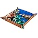 Produktbild XiangHeFu Ozean Eretmochelys Meeresschildkröte Valet Tray Ledertablett Leder Catchall Schlüssel Handy Münzkasten für Schlüsselgeld Nachttisch Storage Container Box Organizer