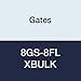 Gates 8GS-8FL XBULK GlobalSpiral Couplings, Code 61 O-Ring Flange, Zinc Plated Carbon Steel, 3.66", 1/2" ID (Pack of 100)