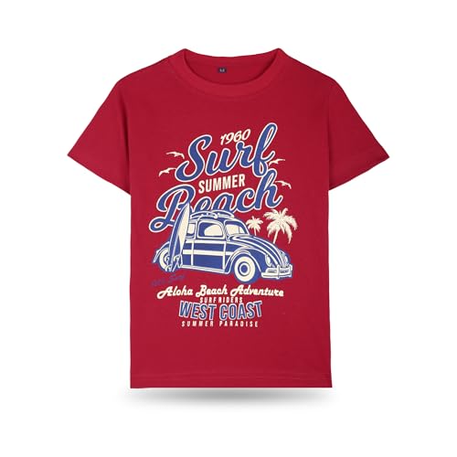 Image of T2F Boys Cotton Printed Regular Fit T-Shirt (Pack of 5)