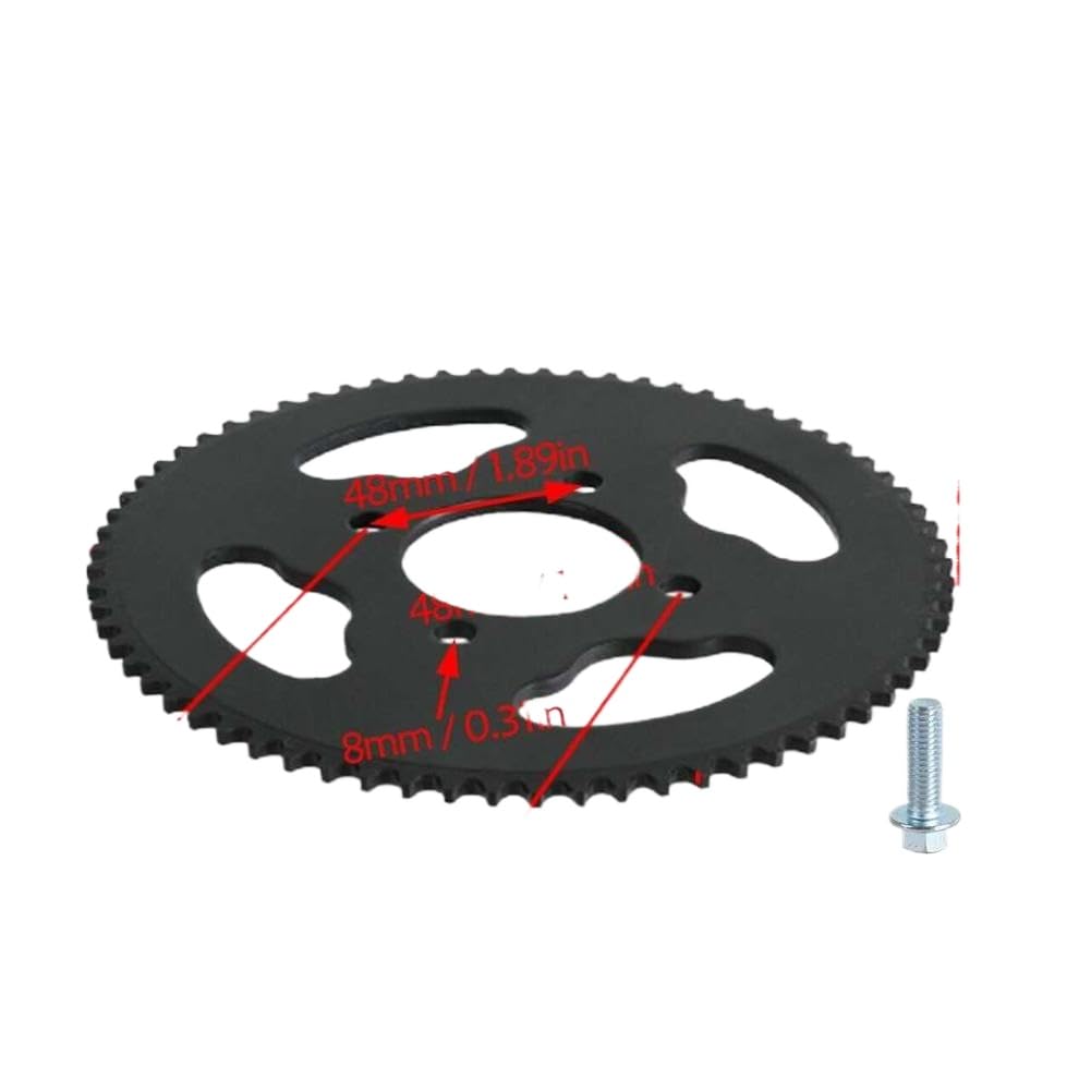 Chaîne d'entraînement renforcée 219H 112 maillons ou pignon arrière 70T compatible avec Rotax Racing Go Kart Karting(Rear Sprocket)