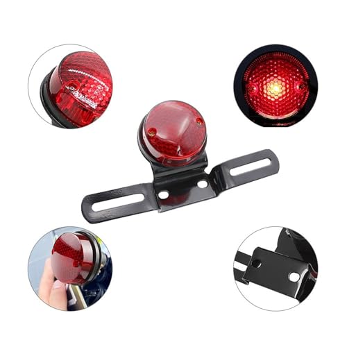 Feux arrière halogènes moto 12V anti-vibrations pour Bobber - 4