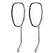 Produktbild Motorrad spiegel, 2 Stück/Set Motorrad schwarz L-Bar & R-Bar Retro seitlicher Rückspiegel 10mm