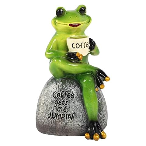 Raeasily Frog Decor Resin Statues Cover