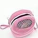 Transporttasche Eichhörnchen, Transporttasche Hamster Igel,Hamster Reisetasche mit Mesh Handtasche Reise Rucksack,Kaninchen Hamster Tasche Hamster Ratten Sschultertasche Hamster Reisetasche (Rosa)