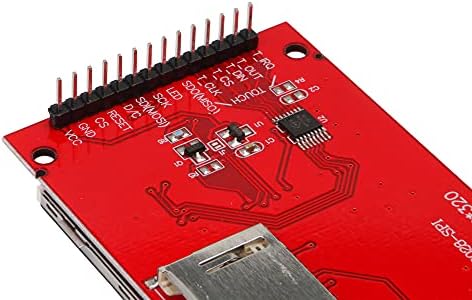 CNBTR Red 2.8"" SPI TFT LCD Touch Panel Serial Port Module With PBC ILI9341 Support Serial SPI Mode