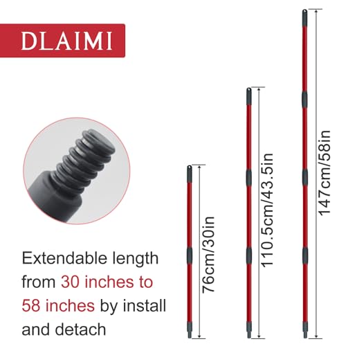 image for DLAIMI Mop Handle Replacement for Ocedar 4 Section Spin Mop Handle Com