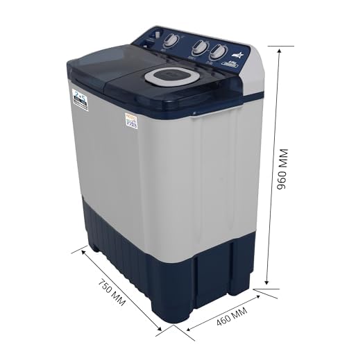 Image of OG Star Smart Choice 8.5 Kg Semi-Automatic Top Load Washing Machine | 1400 RPM Powerful Motor | 3D Rollers | Dual Waterfall | Built-in Detergent Box | Heavy Duty Performance