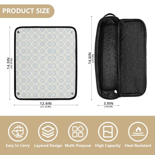 Estuche 2-en-1 para planchas y rizadores con tapete resistente al calor miniatura 4