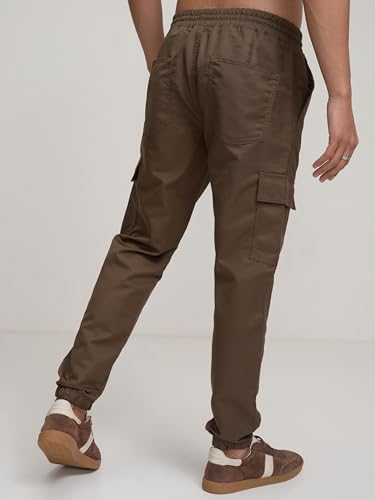 Image of Highlander Men's Cargo Jogger Trousers| Utility Pockets | Trouser for Men | Men Trousers
