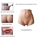 Fake Vagina Underwear, Silicone Boxer Briefs for Drag Queen Silicone False Pussy Panties Fake Anus for Crossdresser Ladyboy Transgender 5 Size to Options,Light Beige,XL