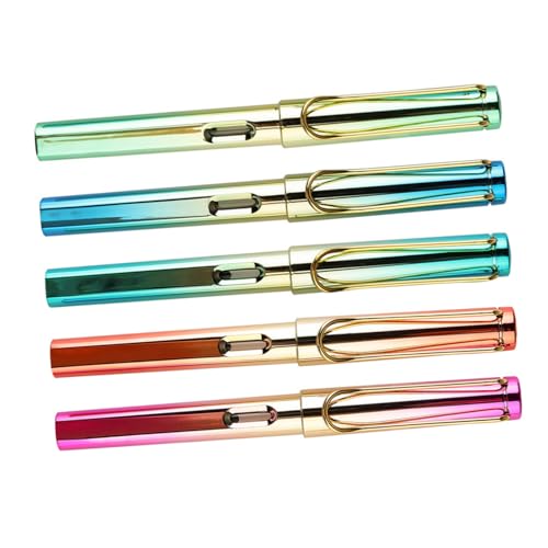 Stylo plume universel Lurrose en métal avec plume 0.5 mm pour un tracé fluide