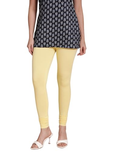 Image of TWIN BIRDS Tailored Cut and Classic Fit Super Stretchable Elastane Fabric Churidar Leggings for Women