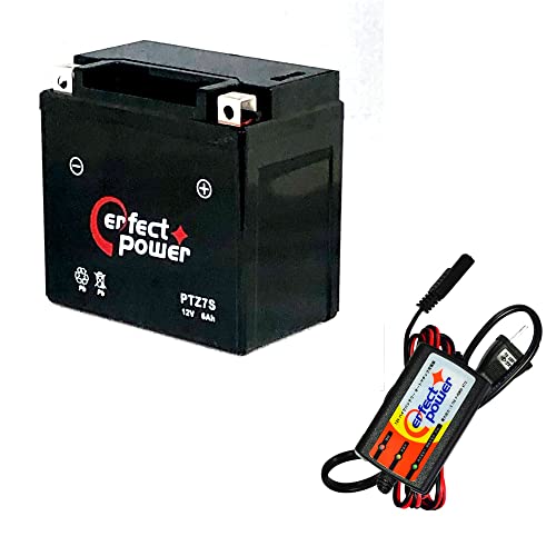 PERFECT POWER �o�C�N�o�b�e���[ PTZ7S �{ PerfectPower �o�b�e���[�[�d�� �[�d�� �݊� YTZ7S FTZ7S GT6B-3 FTZ5L-BS ���A�T YUASA ���g�p�\ �[�t�@�[750 ZZR400 �t���[�W���� �t�H