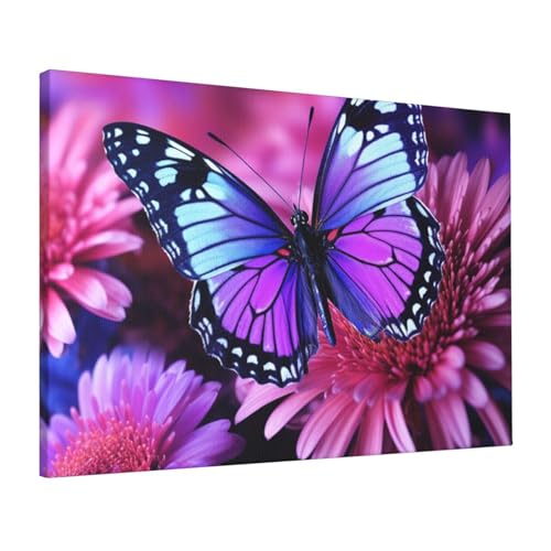 Impression sur toile de papillon violet pour apporter de la poésie et de la douceur à vos murs