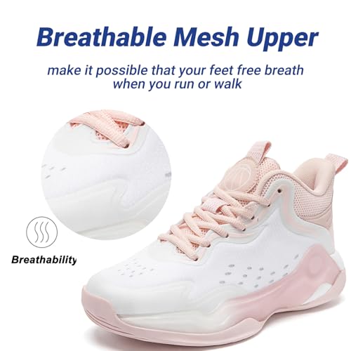 Image of Beita Basketball Shoes for Women Fashion Sneakers Sport Shoes Anti Slip Breathable Tennis Shoes Volleyball Shoes Pickleball Shoes Running Shoes Rubber Sole Indoor Outdoor Court Light Weight Wide