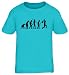 Produktbild Shirtstreet24, EVOLUTION HEAVY METAL, Music Electric Guitar Kinder Fun T-Shirt, Größe: 122/128,türkis