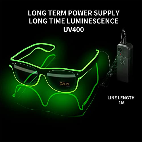 Illumina gli Occhiali da Rave al Neon con Filo El