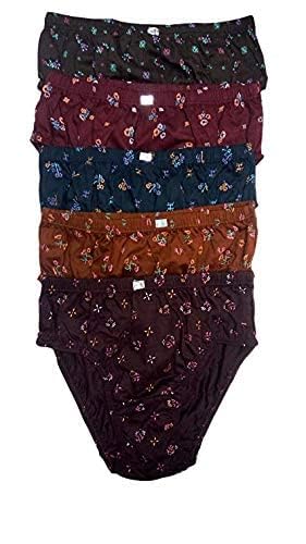 Women's Cotton Hipster Panty Mid Rise Bikini Briefs Pack of 10 AS PER AS AVIABLITY (LARGRE, 5) Multicolour-image-7