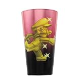 Super Mario Bros. Gold Mario Metal Plated Pint Glass
