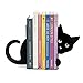 balvi Buchstütze Hidden Cat Farbe Schwarz Buchstütze für das Bücherregal in Form Einer Katze, 2 Stütz