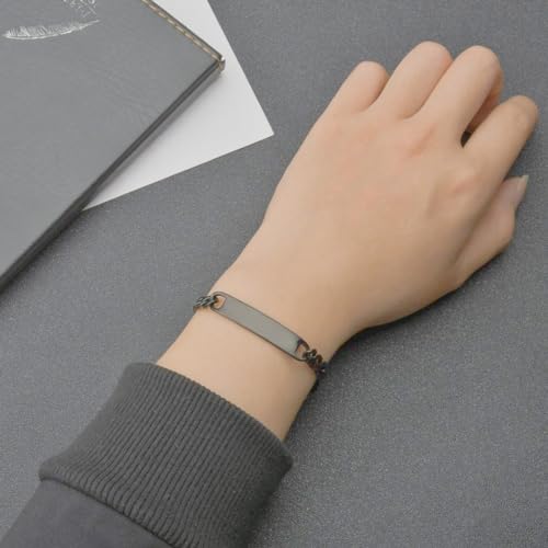 Israelite Yahweh Jewelry - Minimalist Jewish Name of Lord YHWH Stainless Steel Bracelet - Paleo Hebrew God Jehovah Blessing Bangle for Him Her4