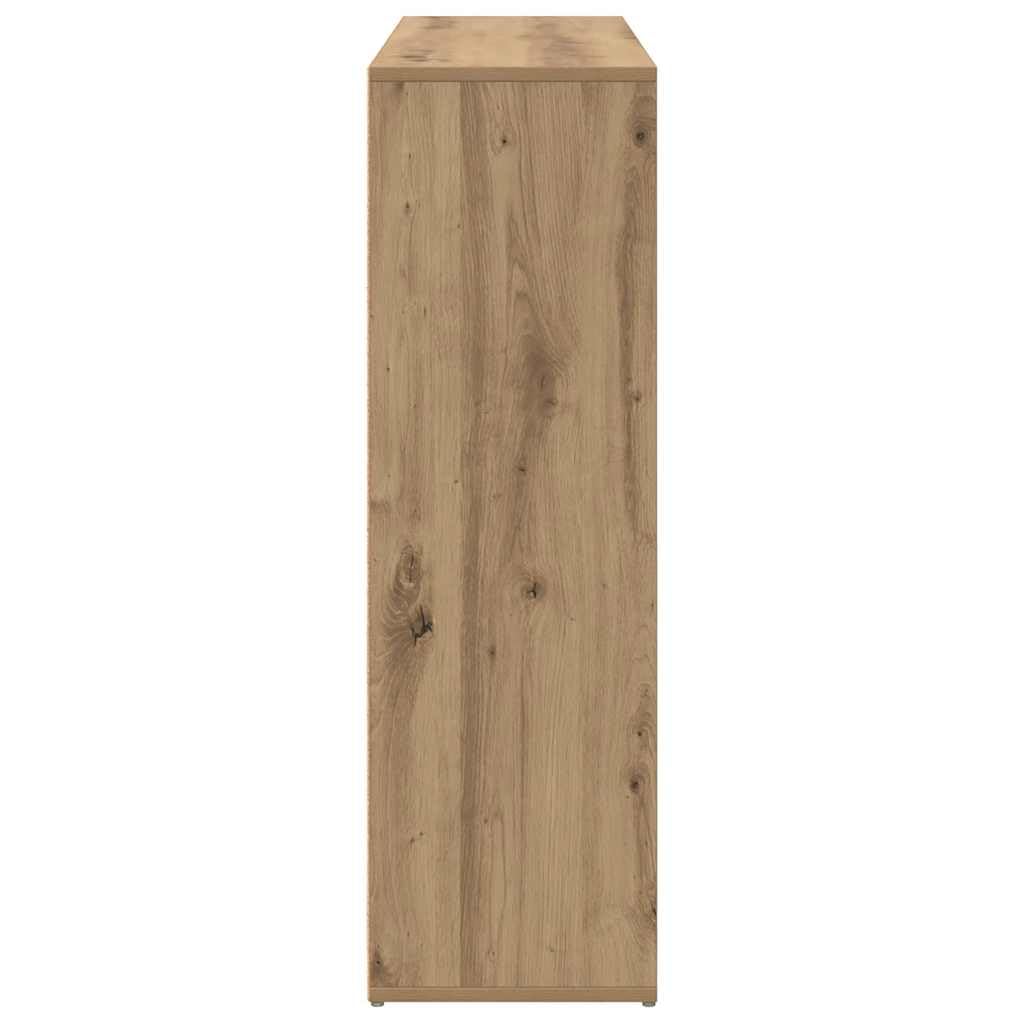 Regał na książki rzemieślniczy, 98 x 29 x 97,5 cm | 9 przegródek, płyta wiórowa, łatwe czyszczenie, mocowanie ścienne w zestawie
