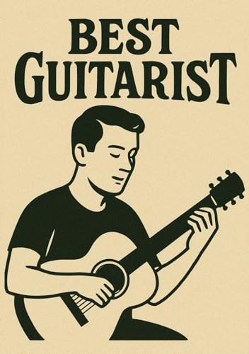 Best Guitarist Notebook | Graph Journal: 120 Pages | Glossy Cover | Perfect Gift for Men Who Play Guitar, Guitar Players, Music Lovers, Birthday | Format A5